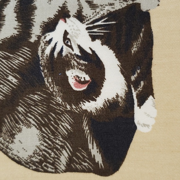 Large Cat Iron On Appliques Cat Lover Cat Owner Caf Crafts Tabby Cat Striped - Picture 5 of 9